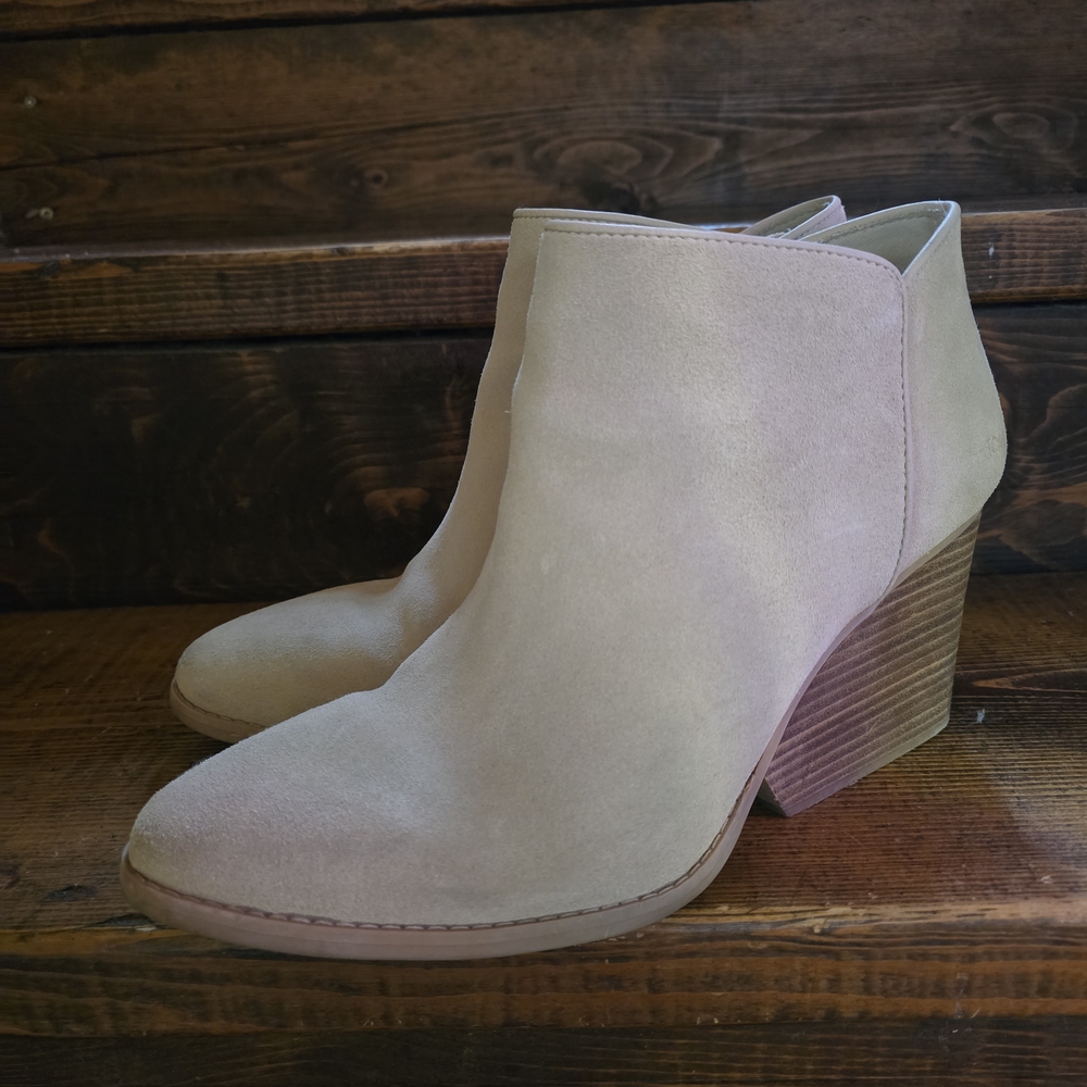 Toms Beige Ankle Booties